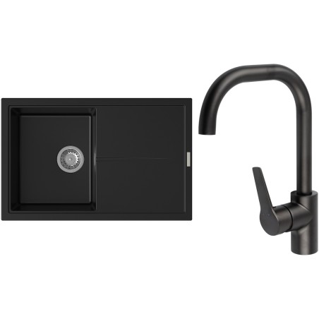 Set StrongSinks S3 (drez Labe 780 Čierna + batéria Garonne Čierna matná)