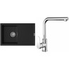 Set StrongSinks S3 (drez Labe 780 Čierna + batéria Stréva Chróm)
