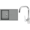 Set StrongSinks S3 (drez Labe 780 Sivá + batéria Garonne Chróm)