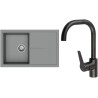 Set StrongSinks S3 (drez Labe 780 Sivá + batéria Garonne Čierna matná)