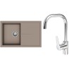 Set StrongSinks S3 (drez Labe 780 Béžová + batéria Garonne Chróm)