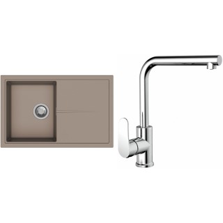 Set StrongSinks S3 (drez Labe 780 Béžová + batéria Stréva Chróm)