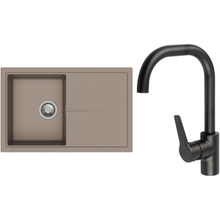 Set StrongSinks S3 (drez Labe 780 Béžová + batéria Garonne Čierna matná)