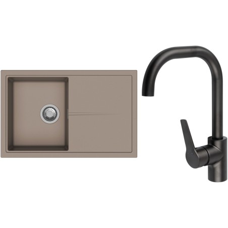 Set StrongSinks S3 (drez Labe 780 Béžová + batéria Garonne Čierna matná)