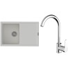 Set StrongSinks S3 (drez Labe 780 Biela + batéria Seina Chróm)