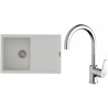 Set StrongSinks S3 (drez Labe 780 Biela + batéria Rhona Chróm)