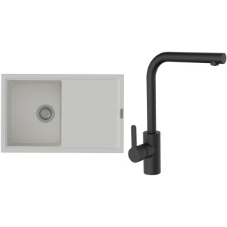 Set StrongSinks S3 (drez Labe 780 Biela + batéria Ipoly Čierna matná)