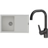 Set StrongSinks S3 (drez Labe 780 Biela + batéria Garonne Čierna matná)