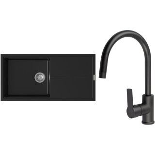 Set StrongSinks S3 (drez Labe 1000 Čierna + batéria Loira Čierna matná)