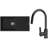 Set StrongSinks S3 (drez Labe 1000 Čierna + batéria Loira Čierna matná)