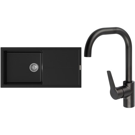 Set StrongSinks S3 (drez Labe 1000 Čierna + batéria Garonne Čierna matná)
