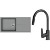 Set StrongSinks S3 (drez Labe 1000 Sivá + batéria Loira Čierna matná)
