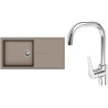 Set StrongSinks S3 (drez Labe 1000 Béžová + batéria Garonne Chróm)