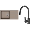 Set StrongSinks S3 (drez Labe 1000 Béžová + batéria Loira Čierna matná)