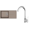 Set StrongSinks S3 (drez Labe 1000 Béžová + batéria Seina Chróm)