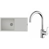 Set StrongSinks S3 (drez Labe 1000 Biela + batéria Rhona Chróm)