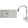 Set StrongSinks S3 (drez Labe 1000 Biela + batéria Garonne Chróm)