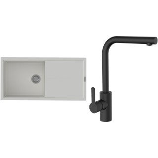 Set StrongSinks S3 (drez Labe 1000 Biela + batéria Ipoly Čierna matná)