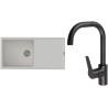 Set StrongSinks S3 (drez Labe 1000 Biela + batéria Garonne Čierna matná)
