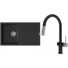 Set StrongSinks S3 (drez Zala 860 Čierna + batéria Neris Čierna matná, nerezová koncovka)