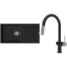 Set StrongSinks S3 (drez Zala 1000 Čierna + batéria Neris Čierna matná, nerezová koncovka)