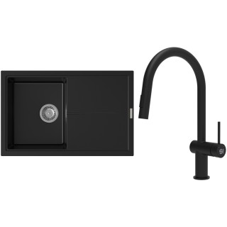Set StrongSinks S3 (drez Labe 780 Čierna + batéria Neris Čierna matná)