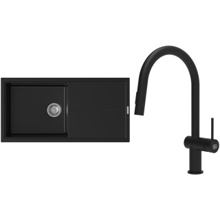 Set StrongSinks S3 (drez Labe 1000 Čierna + batéria Neris Čierna matná)