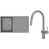 Set StrongSinks S3 (drez Zala 860 Sivá + batéria Neris Sivá, nerezová koncovka)