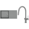 Set StrongSinks S3 (drez Zala 1000 Sivá + batéria Neris Sivá, nerezová koncovka)