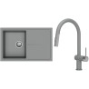 Set StrongSinks S3 (drez Labe 780 Sivá + batéria Neris Sivá, nerezová koncovka)