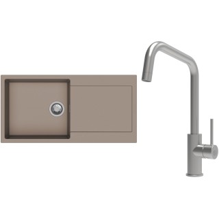 Set StrongSinks S3 (drez Zala 1000 Béžová + batéria Arda Nerez)