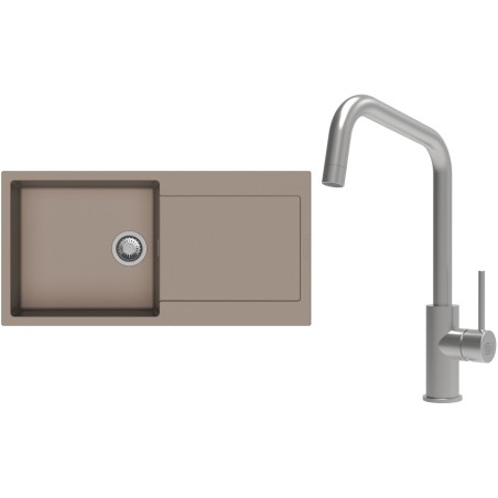 Set StrongSinks S3 (drez Zala 1000 Béžová + batéria Arda Nerez)