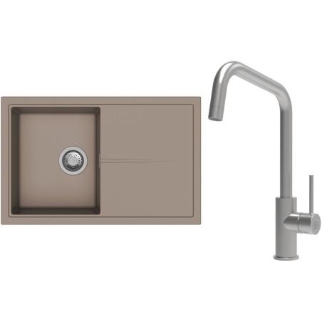 Set StrongSinks S3 (drez Labe 780 Béžová + batéria Arda Nerez)
