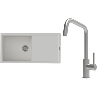 Set StrongSinks S3 (drez Labe 1000 Biela + batéria Arda Nerez)