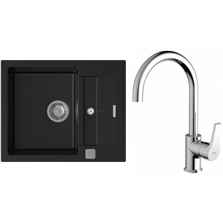 Set StrongSinks S3 (drez Vardar 615 Čierna + batéria Rhona Chróm)