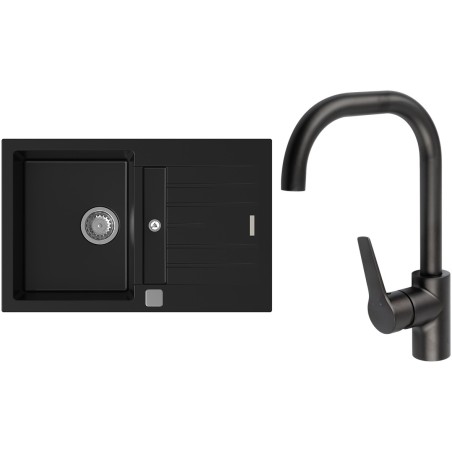Set StrongSinks S3 (drez Vardar 780 Čierna + batéria Garonne Čierna matná)
