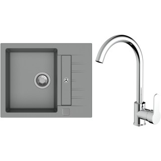 Set StrongSinks S3 (drez Vardar 615 Sivá + batéria Seina Chróm)