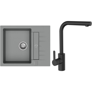 Set StrongSinks S3 (drez Vardar 615 Sivá + batéria Ipoly Čierna matná)