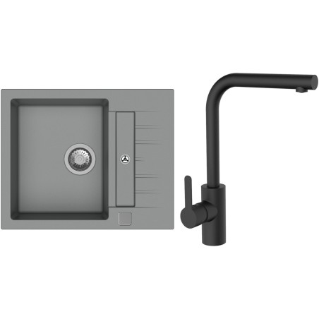 Set StrongSinks S3 (drez Vardar 615 Sivá + batéria Ipoly Čierna matná)