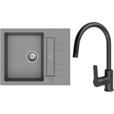 Set StrongSinks S3 (drez Vardar 615 Sivá + batéria Loira Čierna matná)