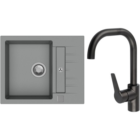 Set StrongSinks S3 (drez Vardar 615 Sivá + batéria Garonne Čierna matná)