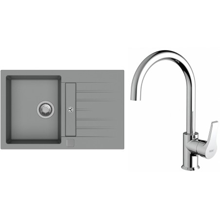 Set StrongSinks S3 (drez Vardar 780 Sivá + batéria Rhona Chróm)