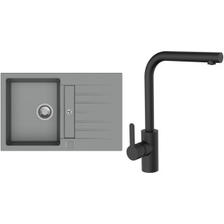 Set StrongSinks S3 (drez Vardar 780 Sivá + batéria Ipoly Čierna matná)