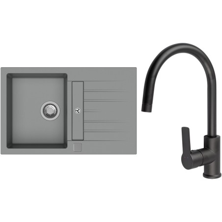 Set StrongSinks S3 (drez Vardar 780 Sivá + batéria Loira Čierna matná)