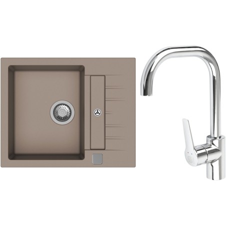 Set StrongSinks S3 (drez Vardar 615 Béžová + batéria Garonne Chróm)