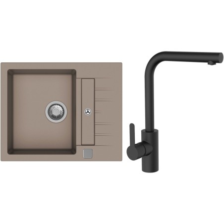 Set StrongSinks S3 (drez Vardar 615 Béžová + batéria Ipoly Čierna matná)