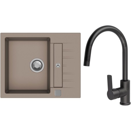 Set StrongSinks S3 (drez Vardar 615 Béžová + batéria Loira Čierna matná)