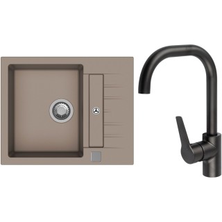 Set StrongSinks S3 (drez Vardar 615 Béžová + batéria Garonne Čierna matná)