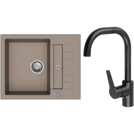 Set StrongSinks S3 (drez Vardar 615 Béžová + batéria Garonne Čierna matná)