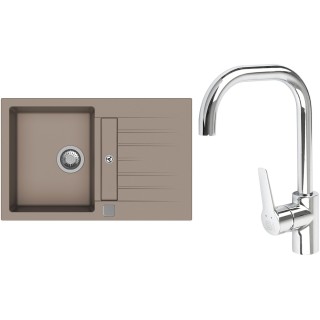 Set StrongSinks S3 (drez Vardar 780 Béžová + batéria Garonne Chróm)